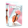 Rose Gold Anal Plug with Pink Flower